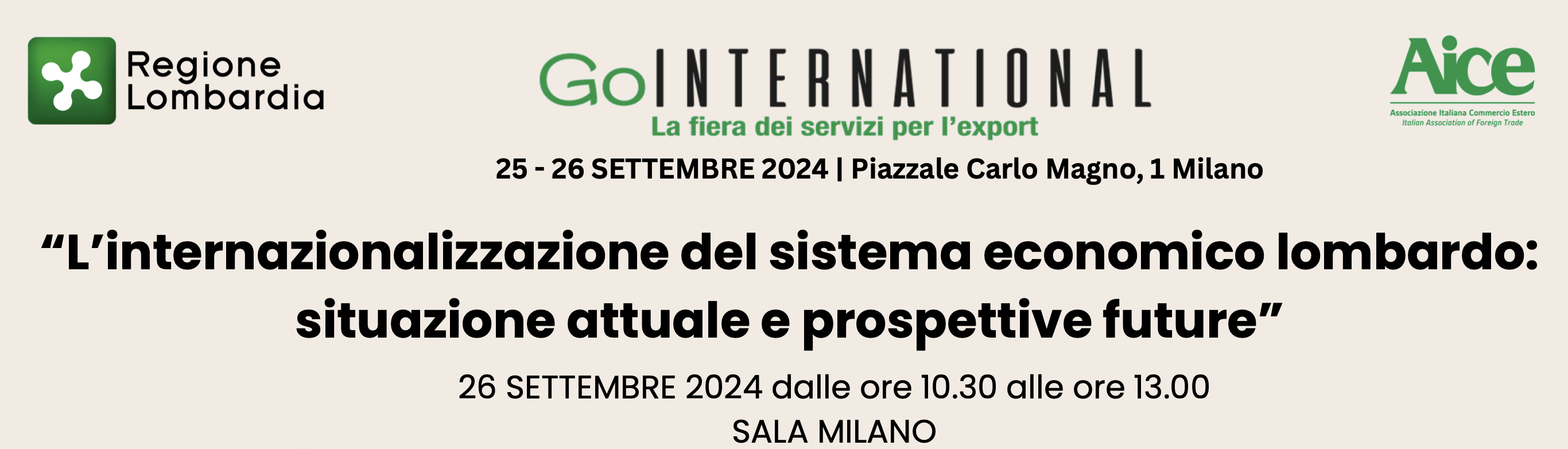 L’internazionalizzazione del sistema economico lombardo: situazione attuale e prospettive future